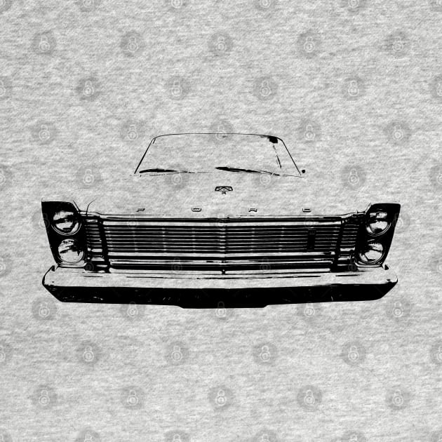 Ford Galaxie 1960s American classic car monoblock black by soitwouldseem